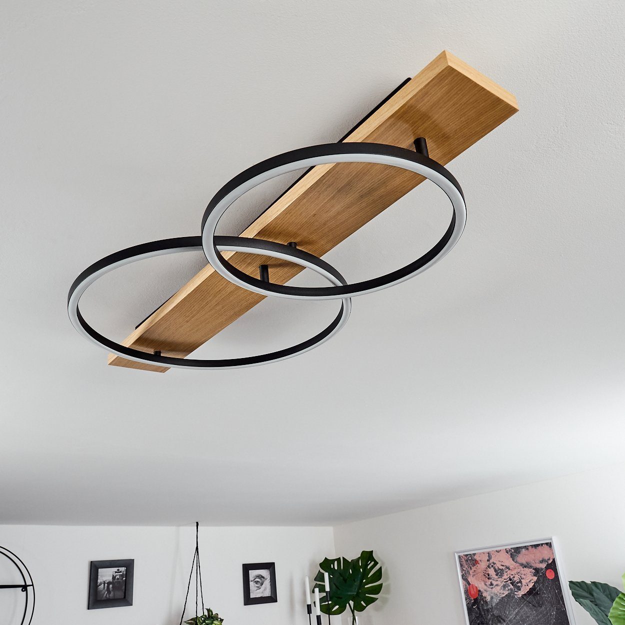 hofstein Deckenleuchte 2-flammige LED Flur Dielen Leuchten Decken Lampen Wo günstig online kaufen