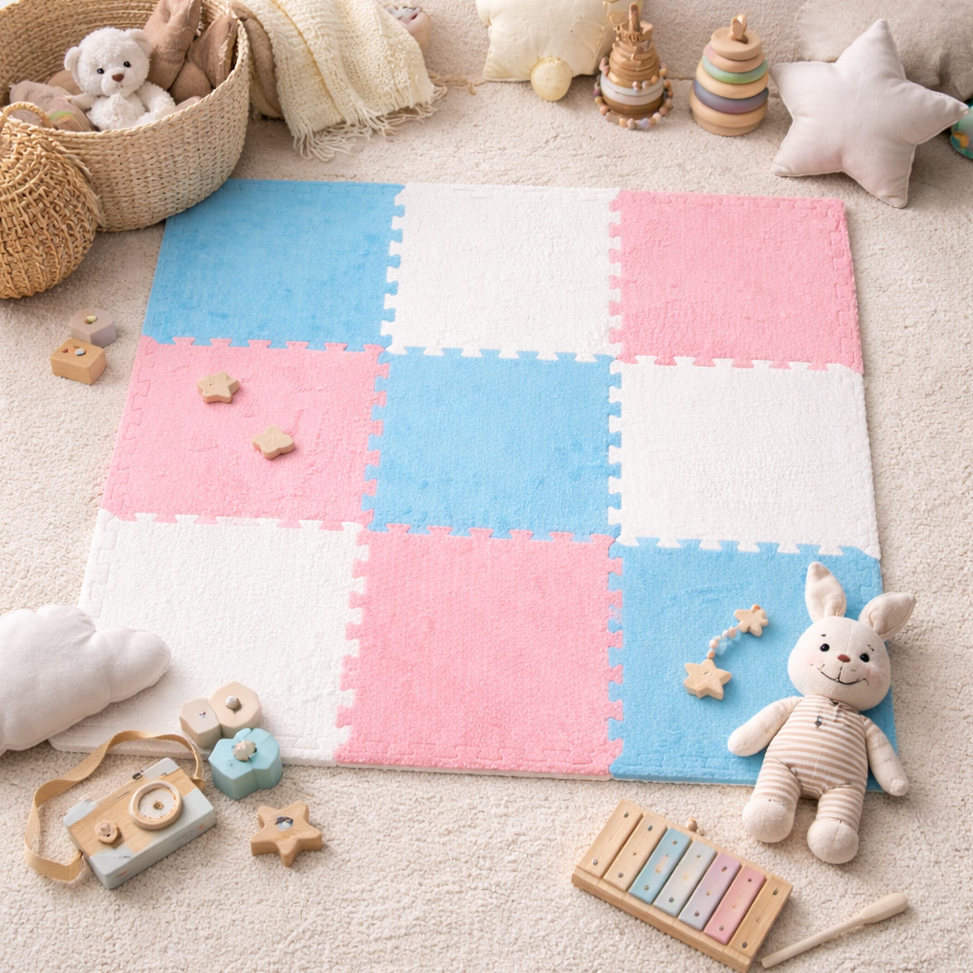 Kinderteppich Puzzlematte 30x30cm