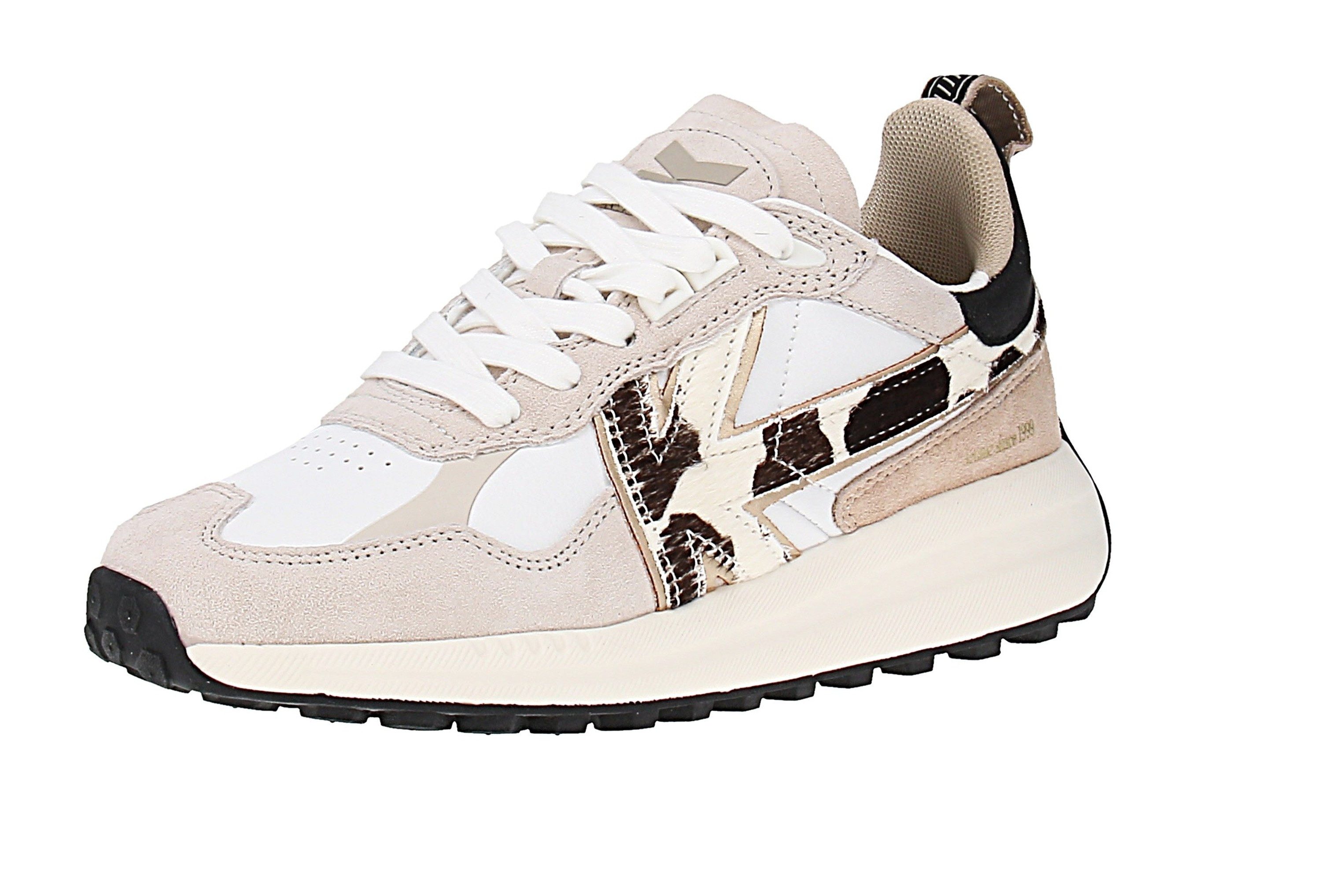 Kaotiko AS003-02-2700 Detroit Glam - Damen Sneaker - Off-White-Cow Sneaker