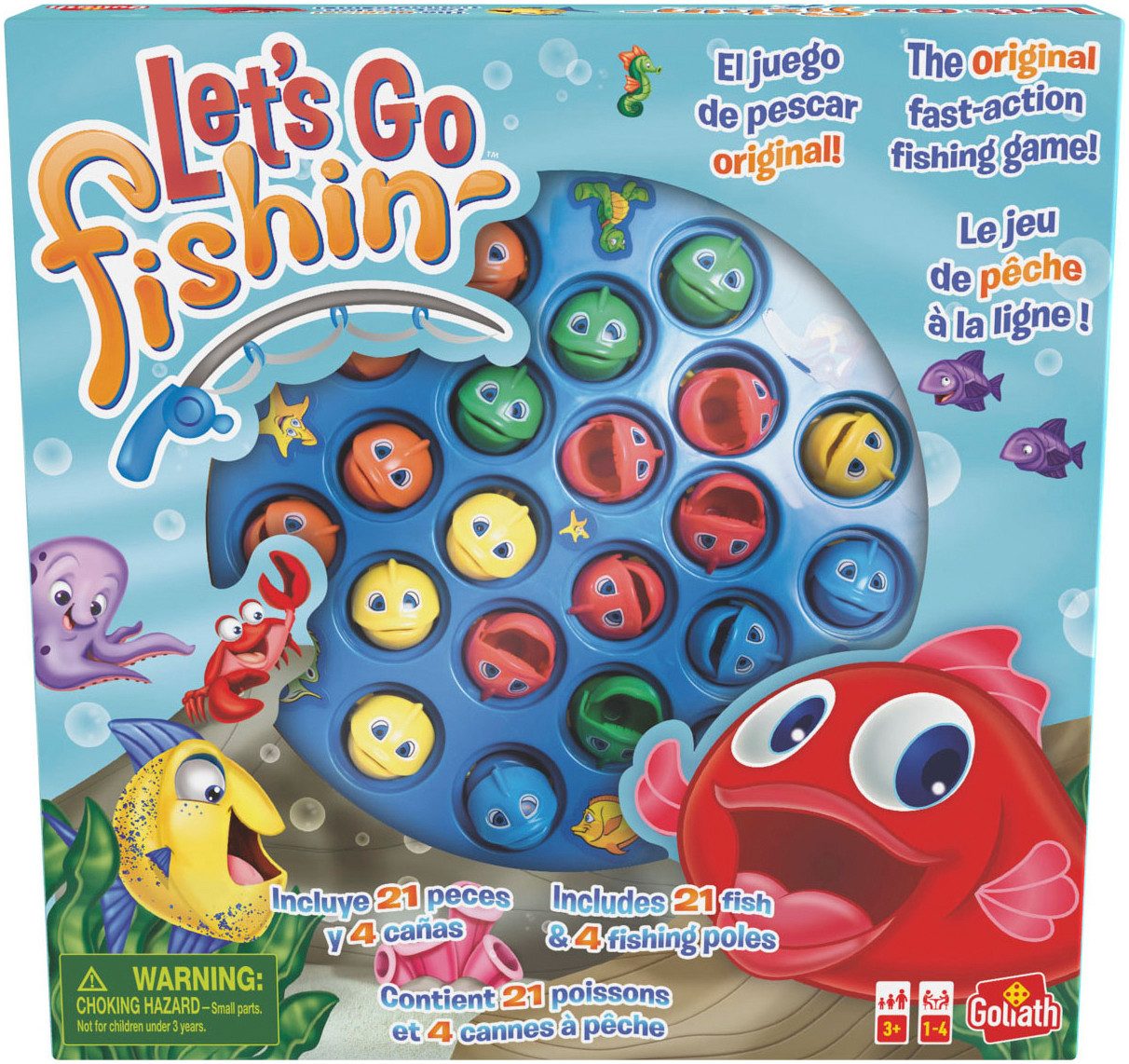 Goliath® Spiel Angelspiel Lets go Fishin', Kinderspiel