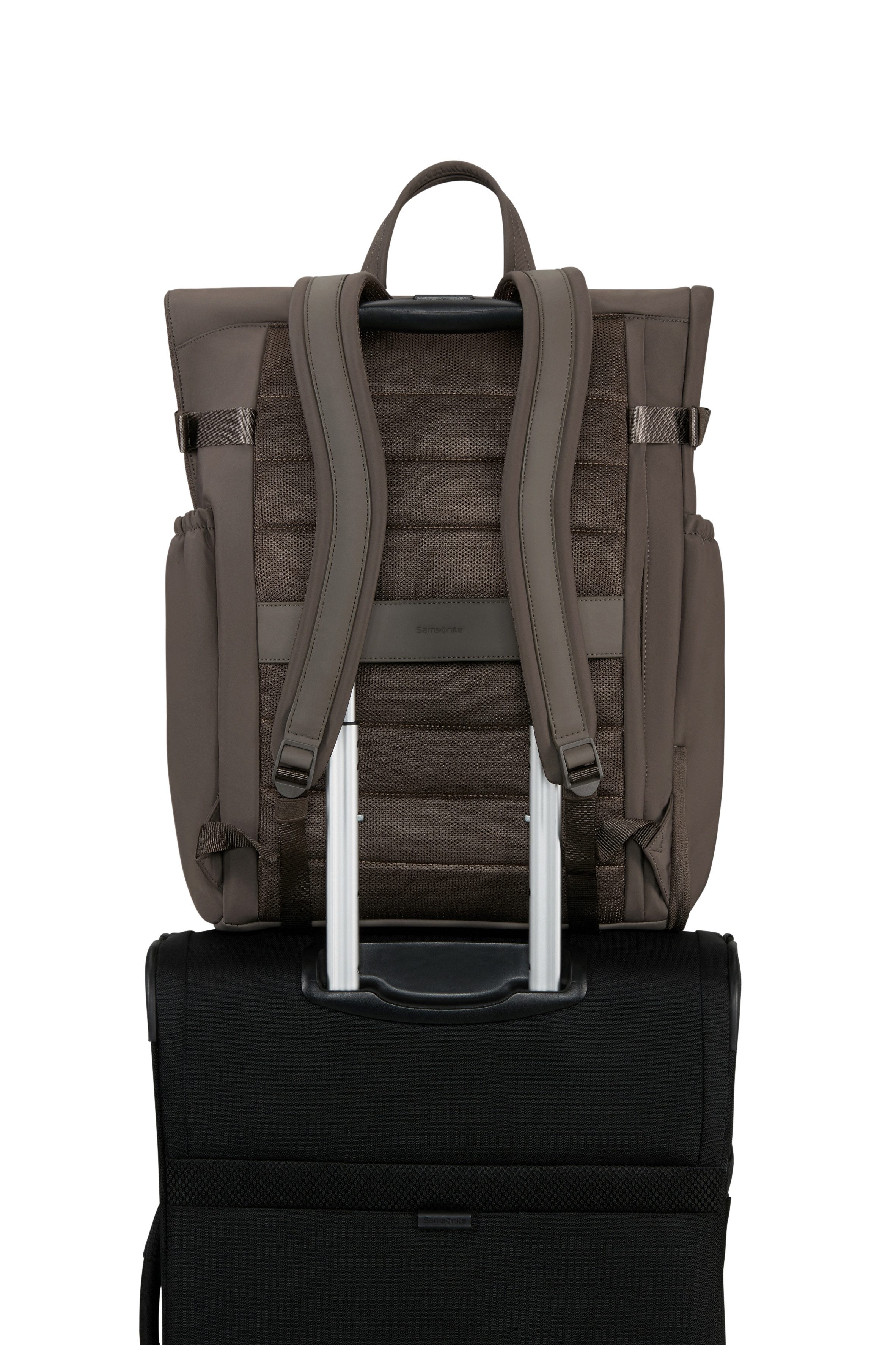 Samsonite Notebookrucksack ESSENTIS Jana Ina Zarrella 25/31 L 15.6" RFID, Softes, mattes Nylon, federleicht mit herausnehmbarer Trennwand