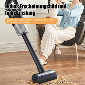 TWSOUL Akku-Handstaubsauger 2-in-1 wiederaufladbarer, tragbarer Hochleistungs-Autostaubsauger, Beutellos, Saugleistung ≥10 kPa, geeignet für Tierhaare und Snackreste