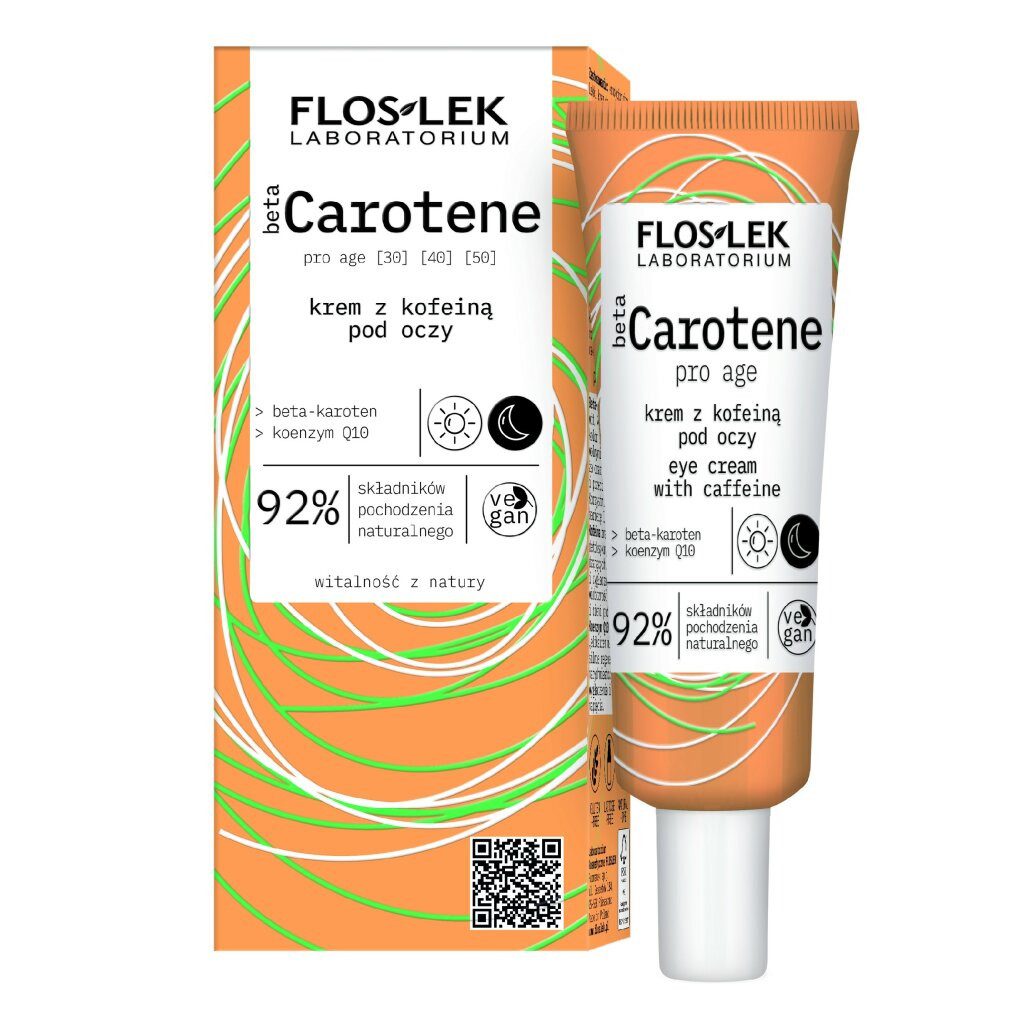 Floslek Augencreme FLOSLEK Beta-Carotin Augencreme mit Koffein