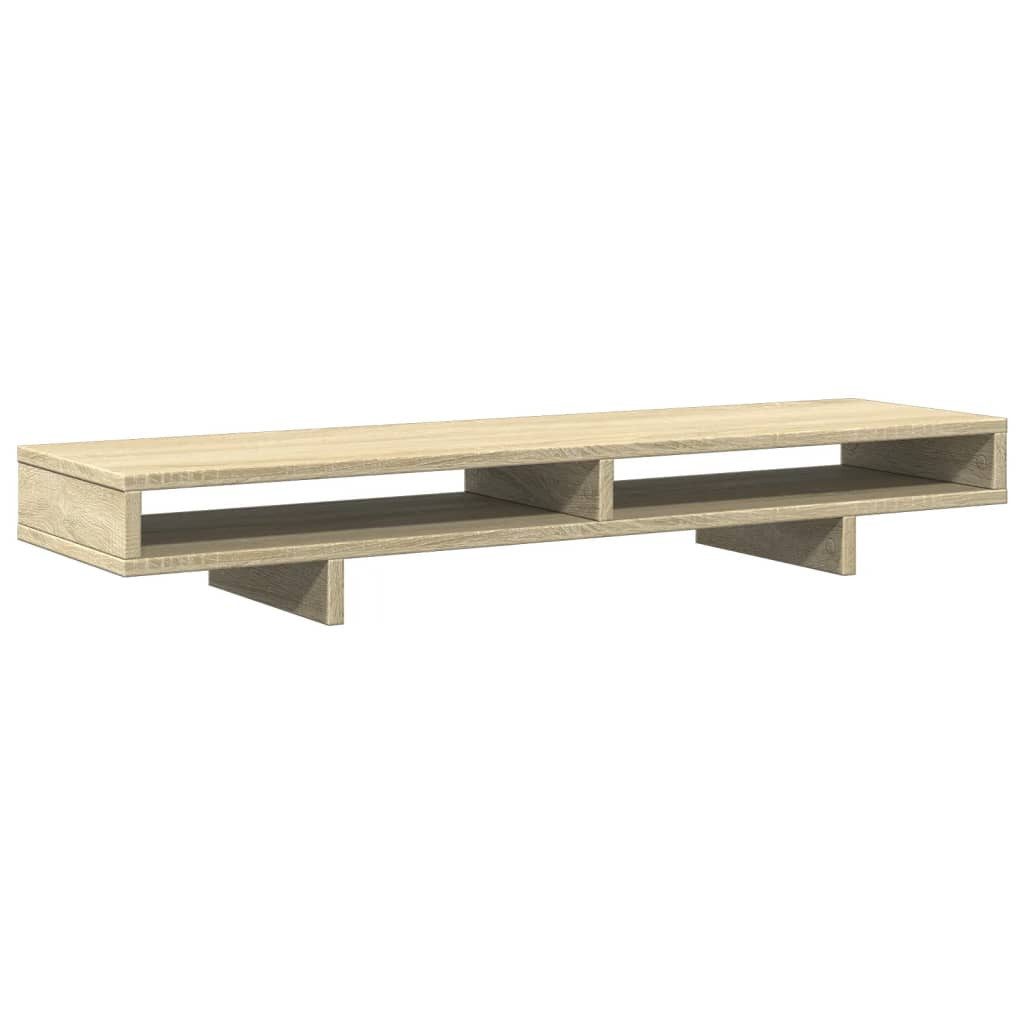 vidaXL Monitor-Halterung 100 x 27 x 15 cm Monitorständer Sonoma Eiche 100x27x15 cm Spanplatte