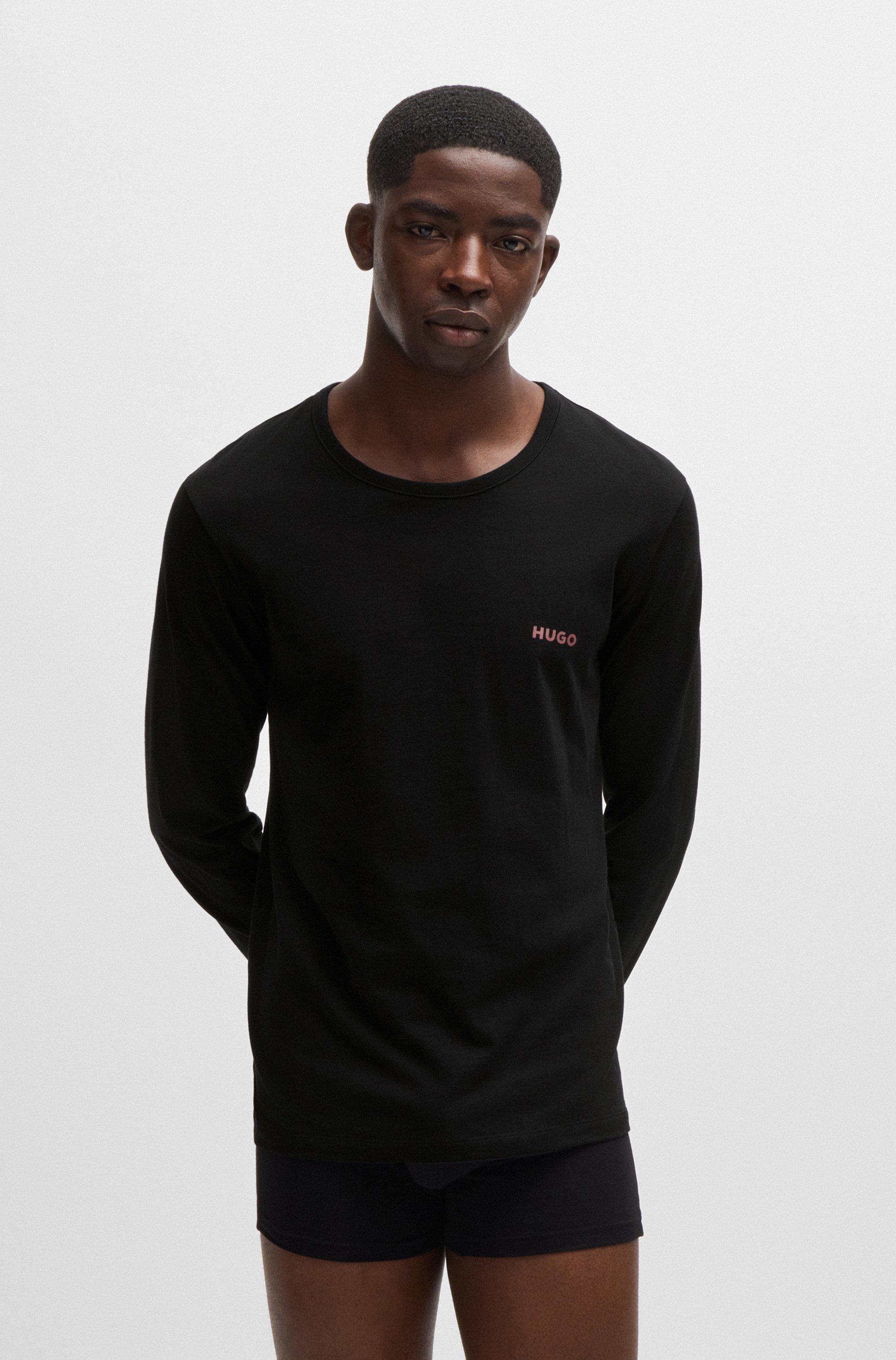 HUGO Langarmshirt LS-SHIRT RN TRIPLET (Set, günstig online kaufen