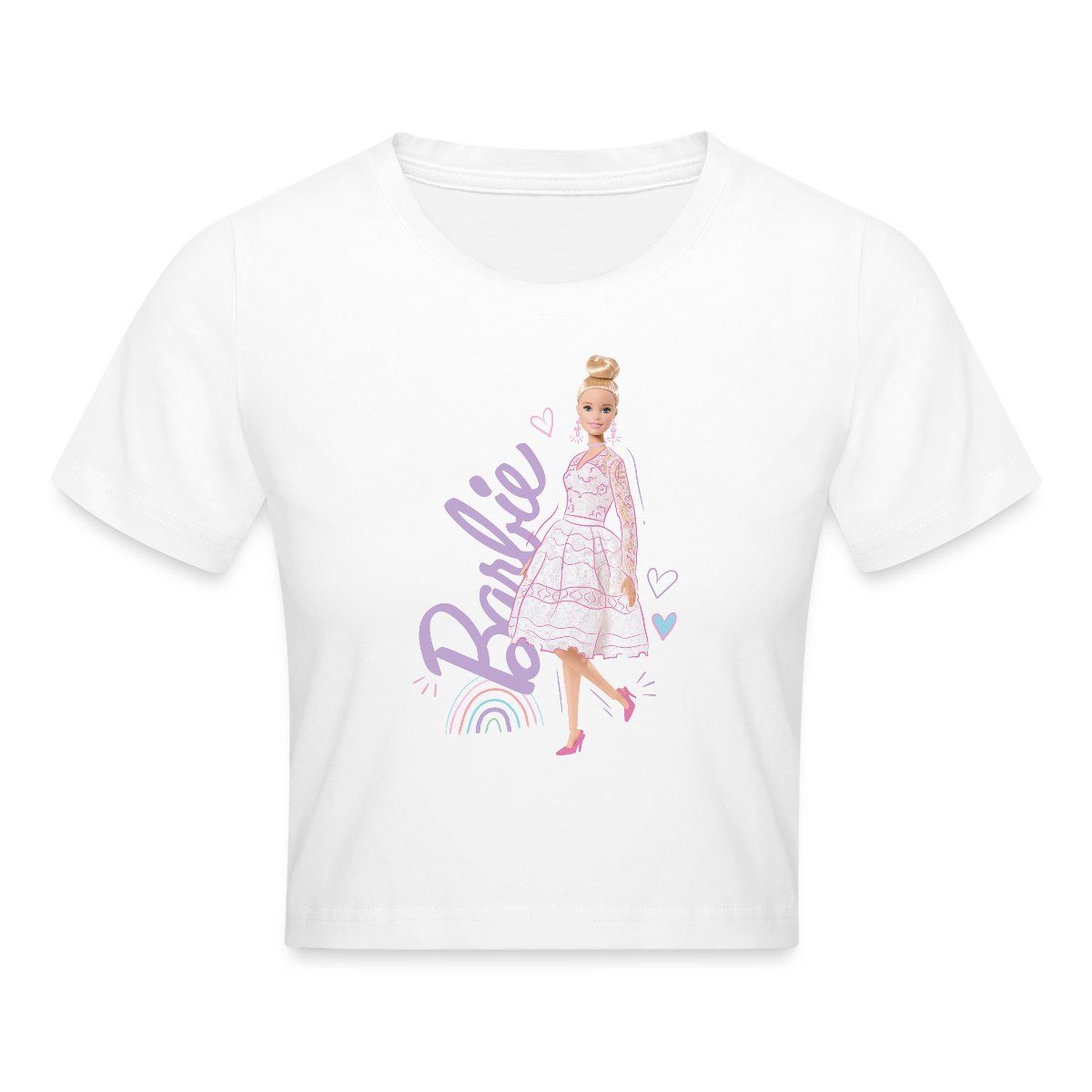 T-Shirt Barbie Hochzeitskleid Crop Top