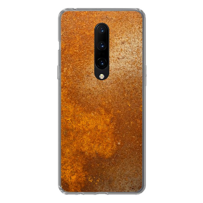MuchoWow Handyhülle Metall - Rost - Orange - Vintage - Industriell Phone Case Handyhülle OnePlus 7 Pro Silikon Schutzhülle