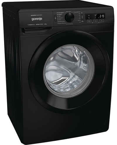 GORENJE Waschmaschine WNPI84APSB, 8,00 kg, 1400 U/min, AquaStop, LED Display, 16 Programme