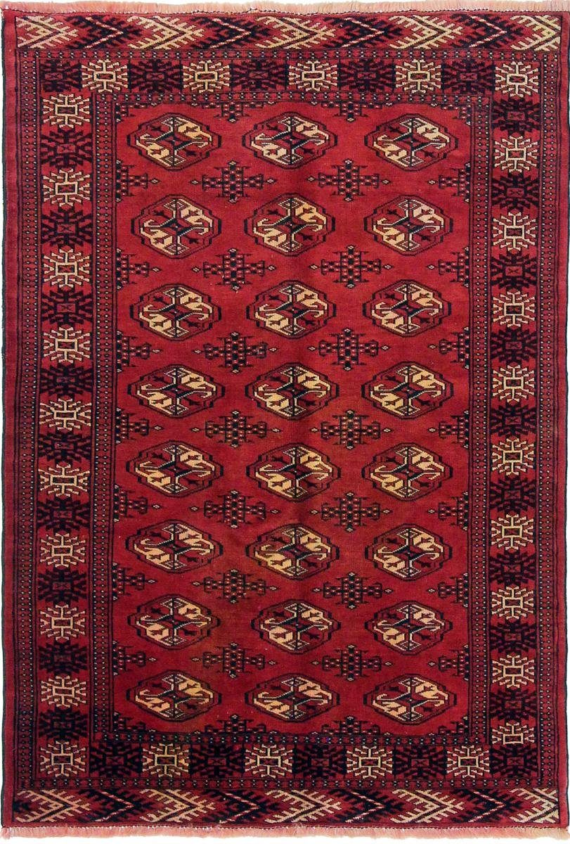 Orientteppich Turkaman 109x158 Handgeknüpfter Orientteppich / Perserteppich, Nain Trading, rechteckig, Höhe: 6 mm