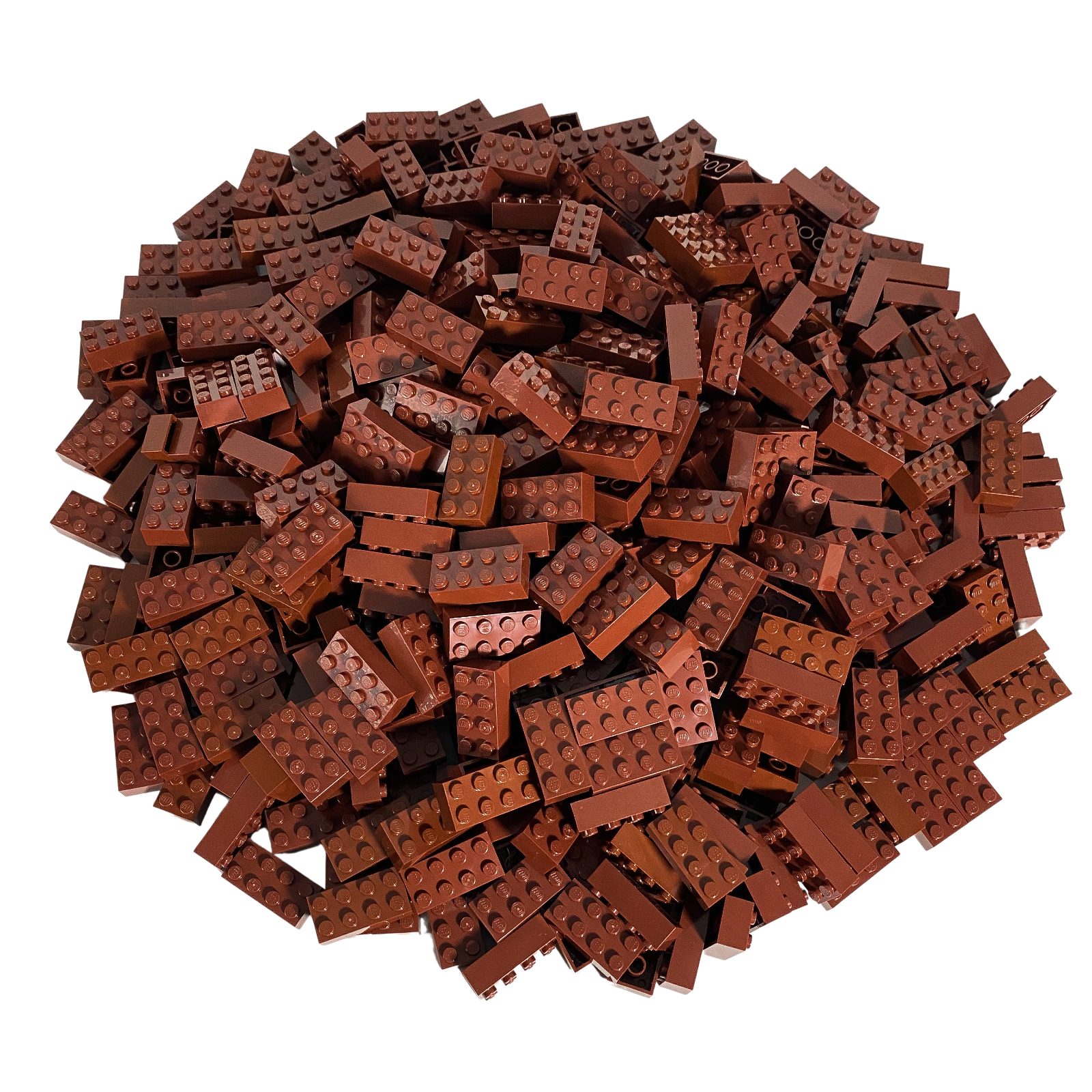 LEGO® Spielbausteine LEGO® 2x4 Steine Hochsteine Rotbraun - 3001 NEU! Menge 1000x, (Creativ-Set, 1000 St), Made in Europe