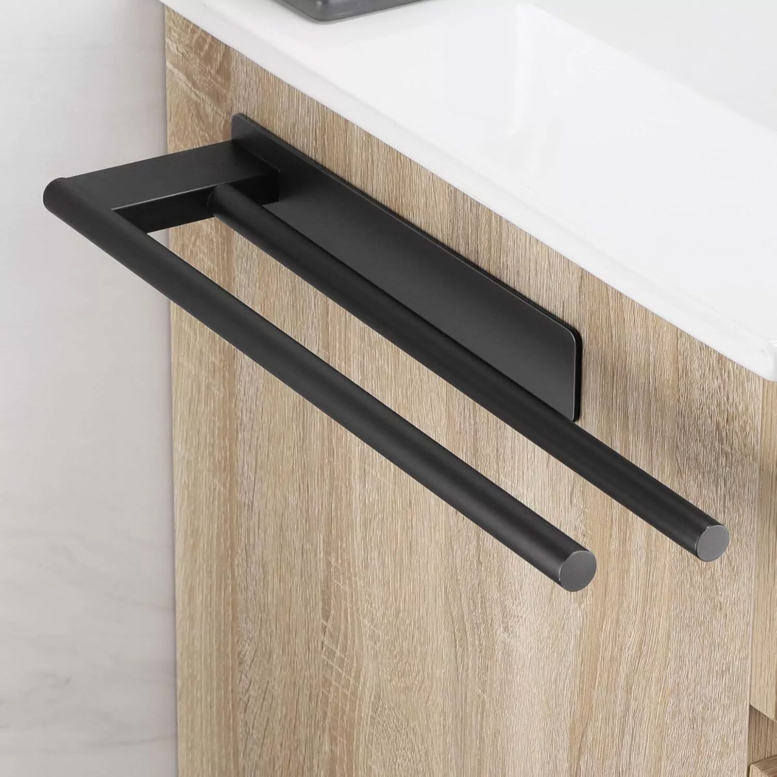 STILVORA Doppelhandtuchhalter Doppel Handtuchstange,selbstklebend mit 3M-Kl günstig online kaufen