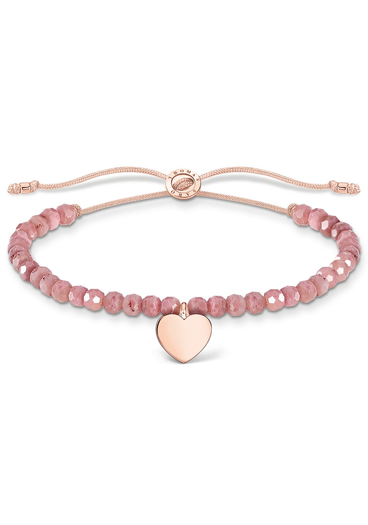 THOMAS SABO Armband rosa Perlen mit Herz...