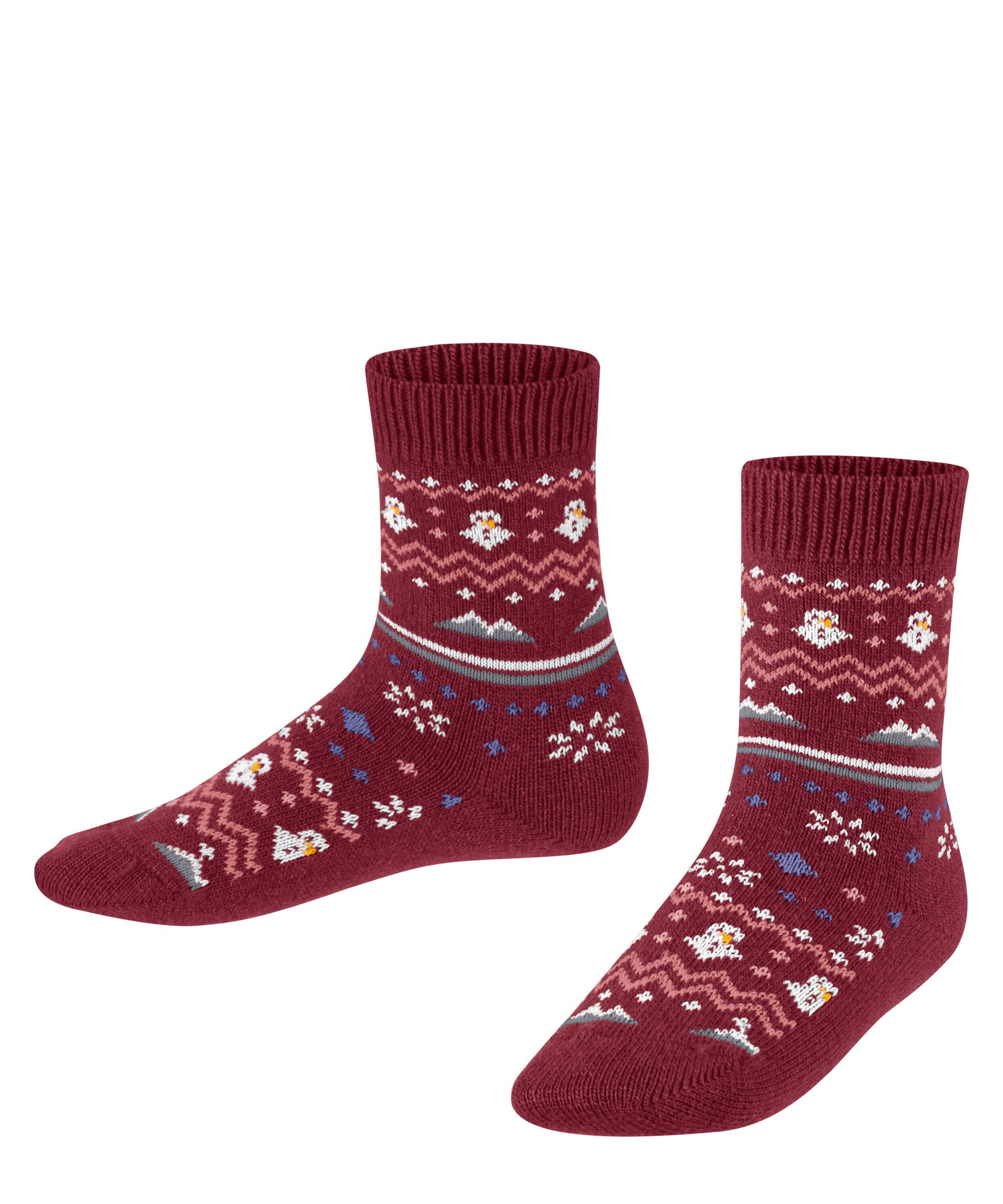 Socken Winter Isle FALKE Fair ruby (1-Paar) (8830)