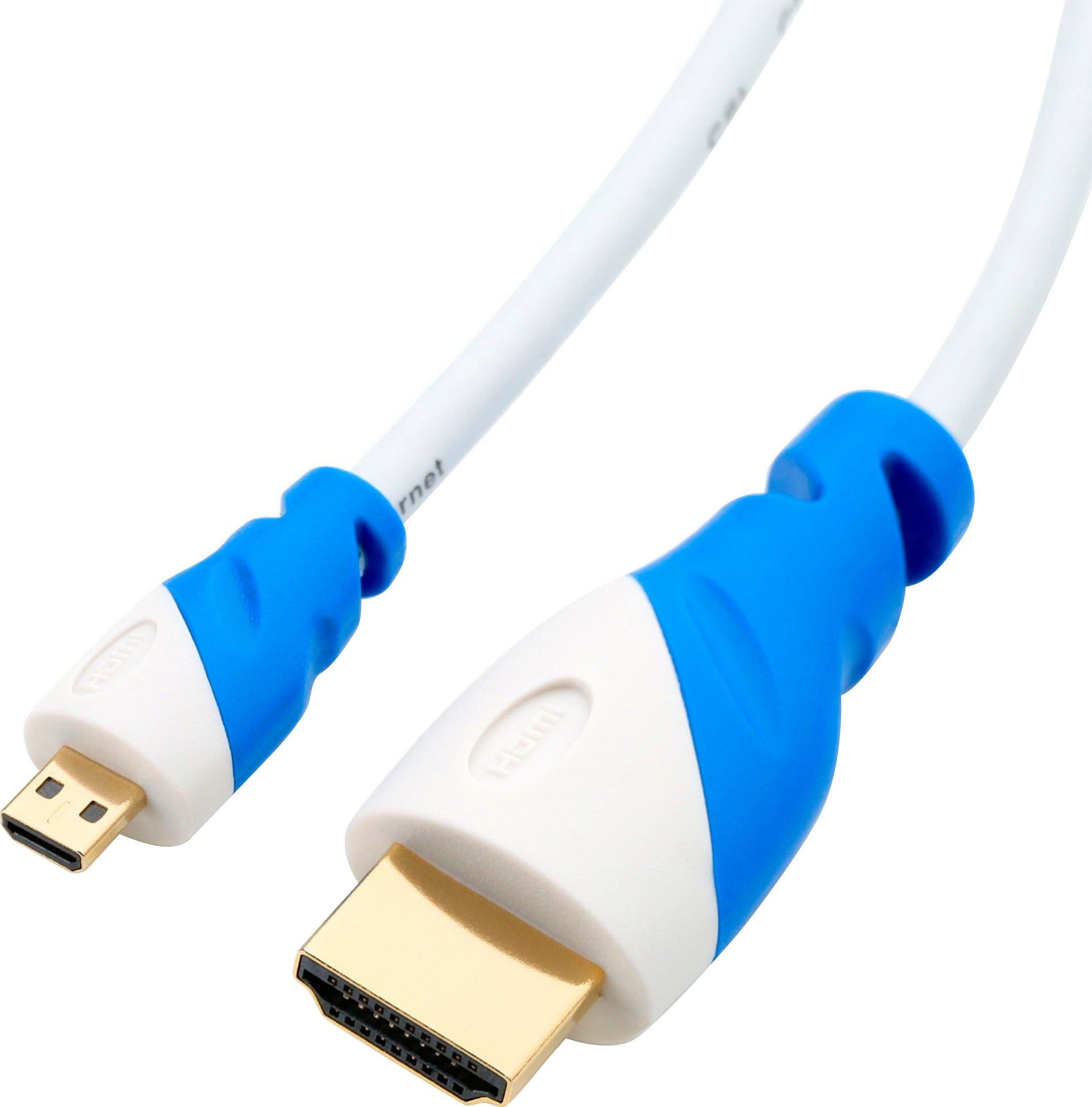 CSL HDMI Kabel, 3-fach geschirmt, verschiedene Längen Audio- & Video-Kabel, HDMI, (150 cm)