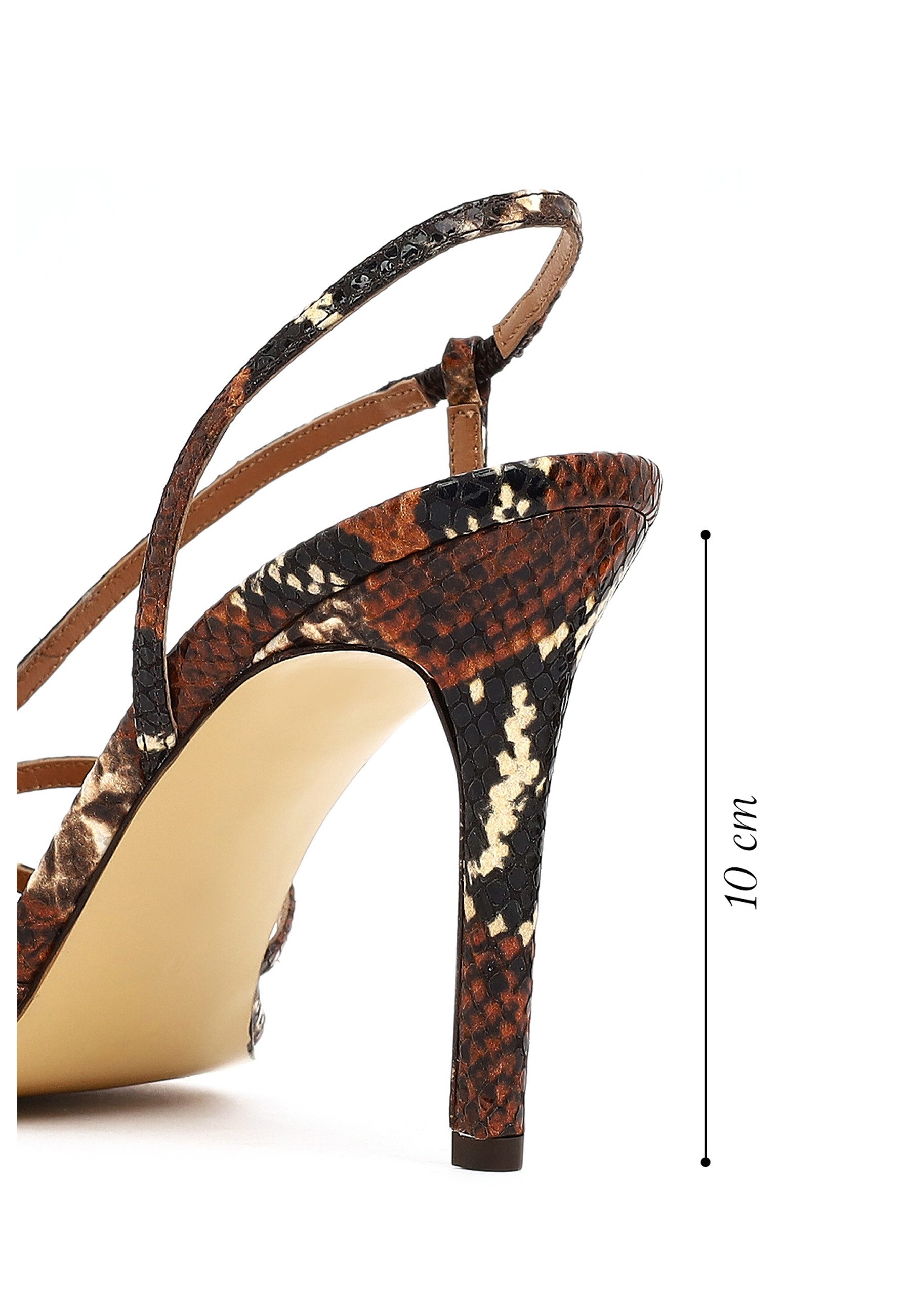 Derimod Sandaletten mit hohem Absatz aus Leder Sandale Echtes Leder, Knöchelriemen, Stilettoabsatz – Bild 3 von 5