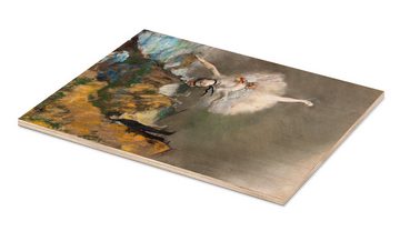 Posterlounge Holzbild Edgar Degas, Der Star, Malerei