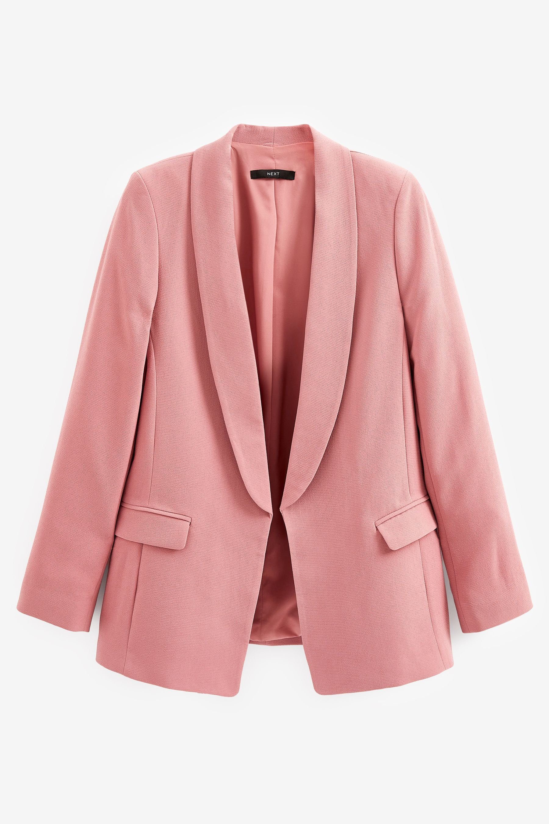 Next Jackenblazer Weiter Blazer aus weichem Krepp (1-tlg) Blush Pink