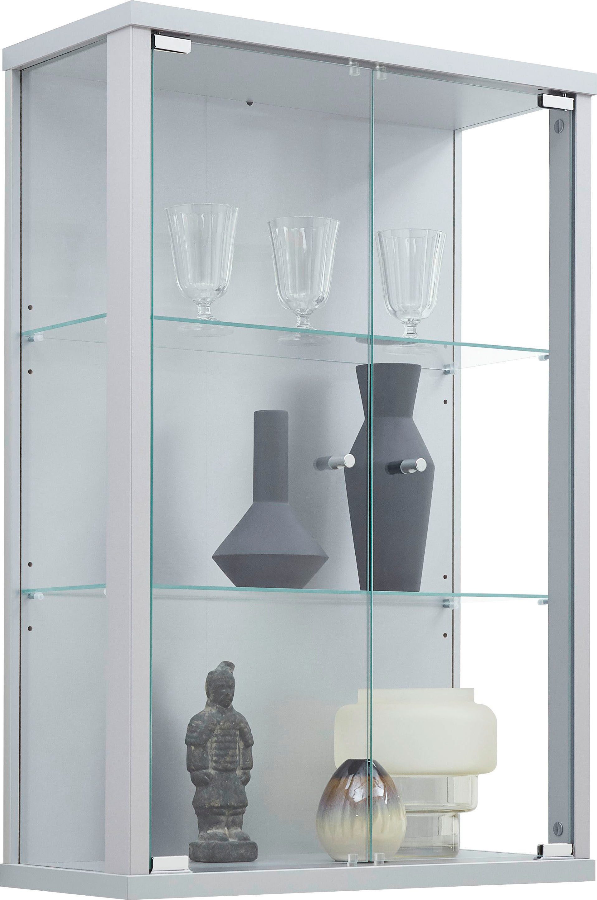 fif möbel Vitrine OPTIMA Hängevitrine/Glasvitrine 2x Glastür,perfekt für Sammler,Sammlervitrine