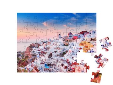 puzzleYOU Puzzle Oia, Santorin, Griechenland, 48 Puzzleteile, puzzleYOU-Kollektionen Griechenland