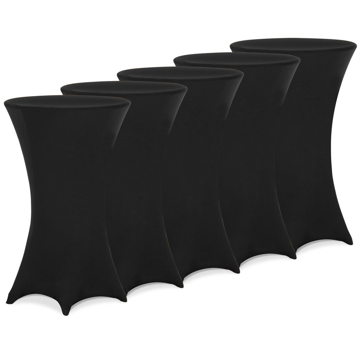 Detex Stehtischhusse, 80cm Schwarz 5er Set günstig online kaufen