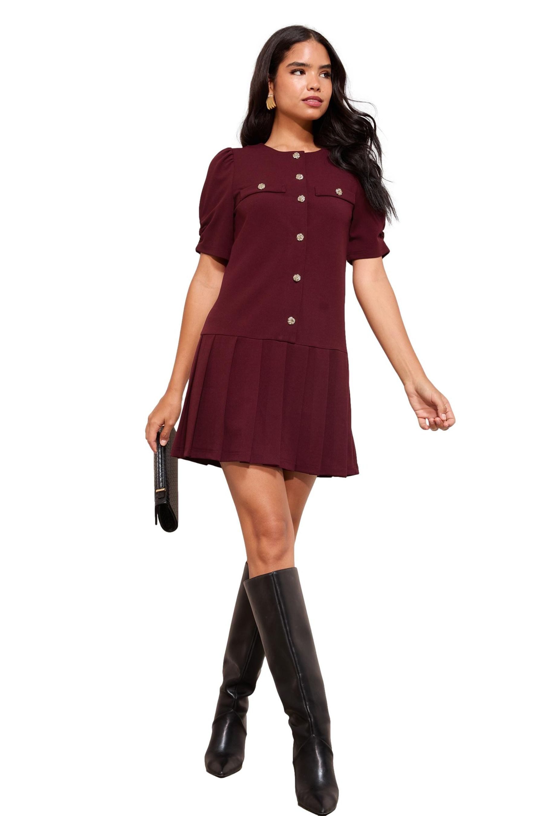 Friends Like These Vokuhila-Kleid Friends Like These Mini-Schößchenkleid, K günstig online kaufen