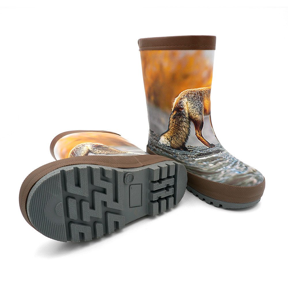 MAXIMO Gummistiefel Fuchs Fotoprint, Reflekt 3M, Winterfutter Gummistiefel (2-tlg)
