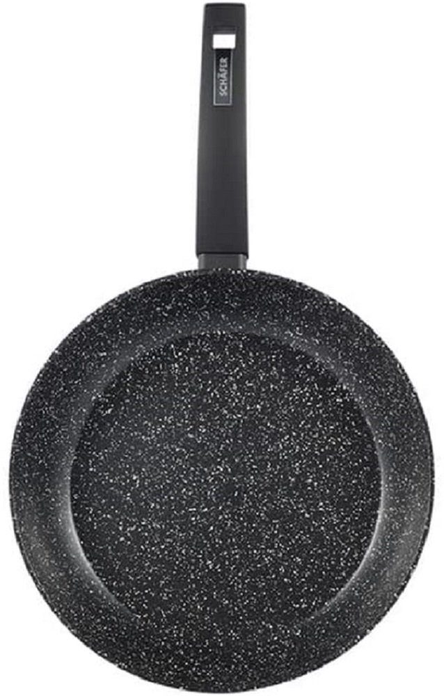 Schäfer Elektronik Bratpfanne Bratpfanne Ø 20cm "Marble Black" Pfanne 12335 Antihaftbeschichtung für