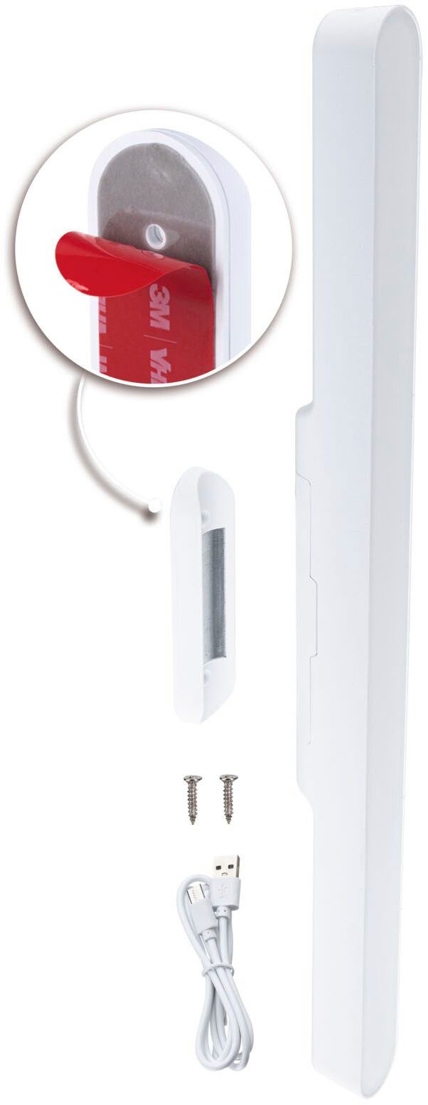 Paulmann Einbauleuchte Mobile Möbelaufbauleuchte Atali 240lm 4000K, LED fest integriert, Neutralweiß, Dimmer, Ein-/Ausschalter, USB-Ladefunktion