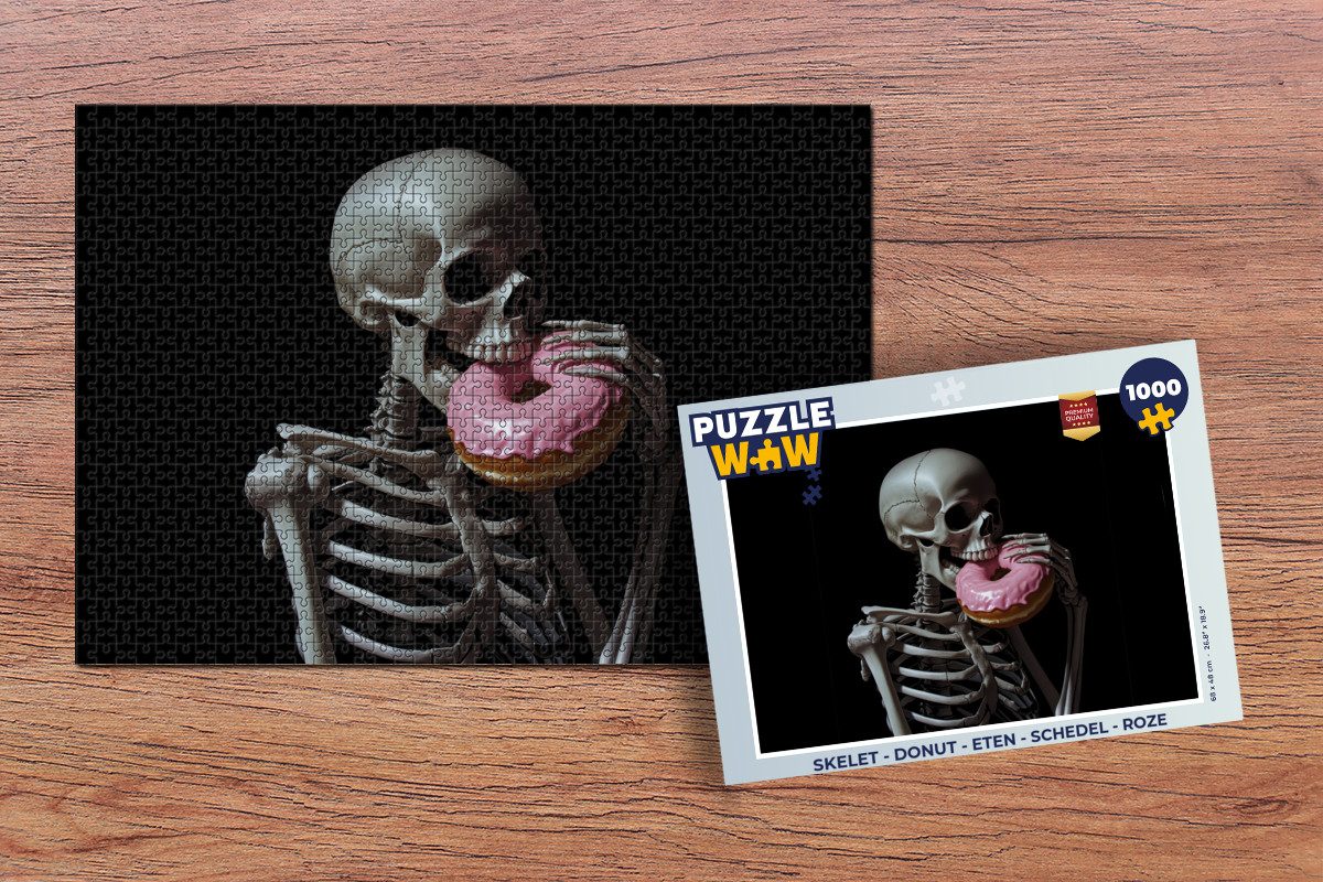 MuchoWow Puzzle Skelett - Donut - günstig online kaufen