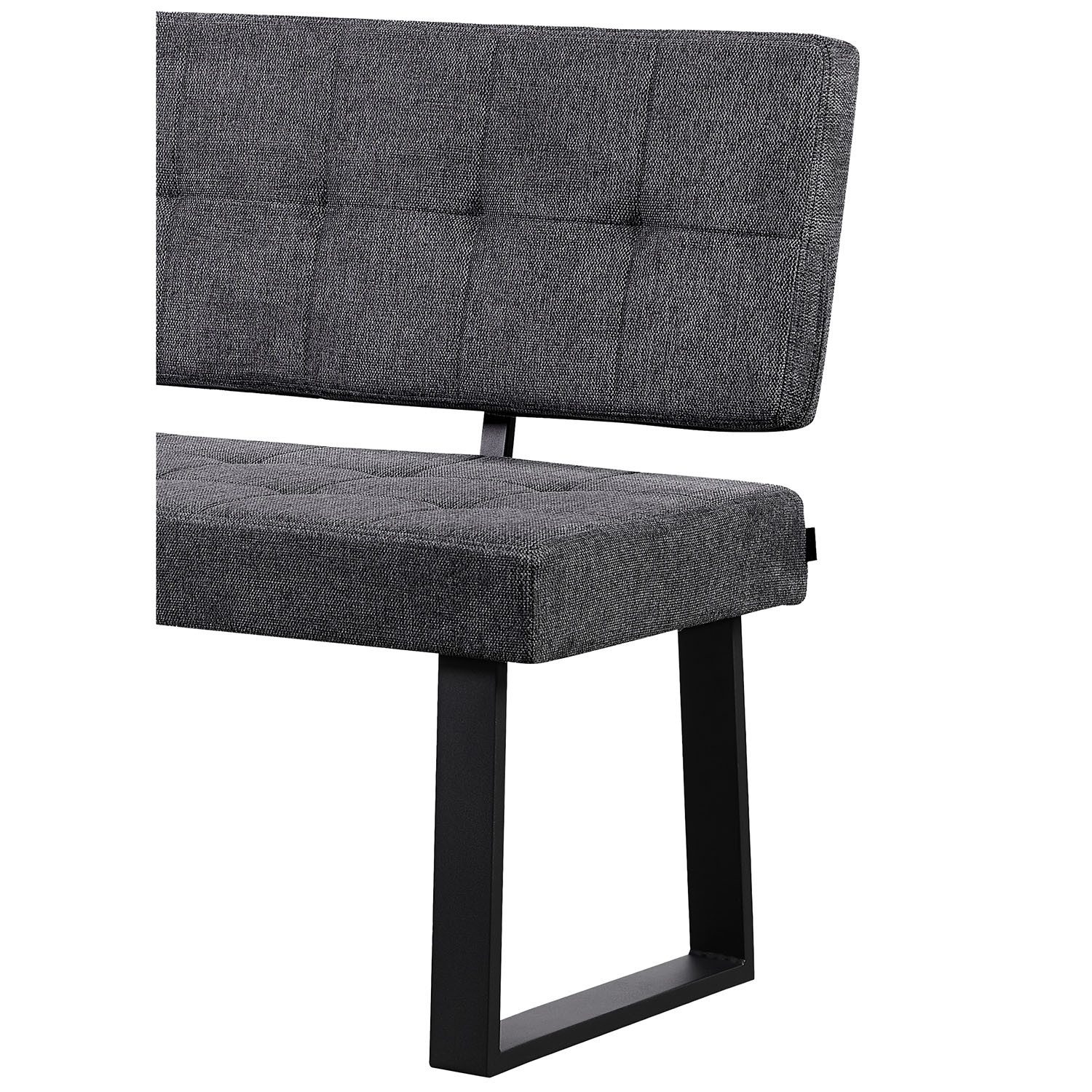 B&D home Eckbank AKA (2-St), beidseitig montierbar, gepolstert, mit Rückenlehne, verschiedene Maße