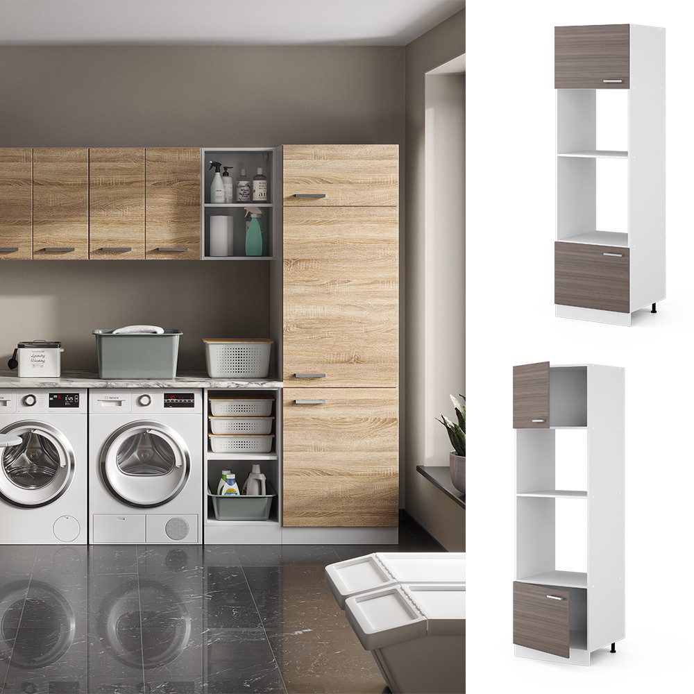 Vicco Schranksystem R-Line, Grau/Weiß, 60 cm günstig online kaufen
