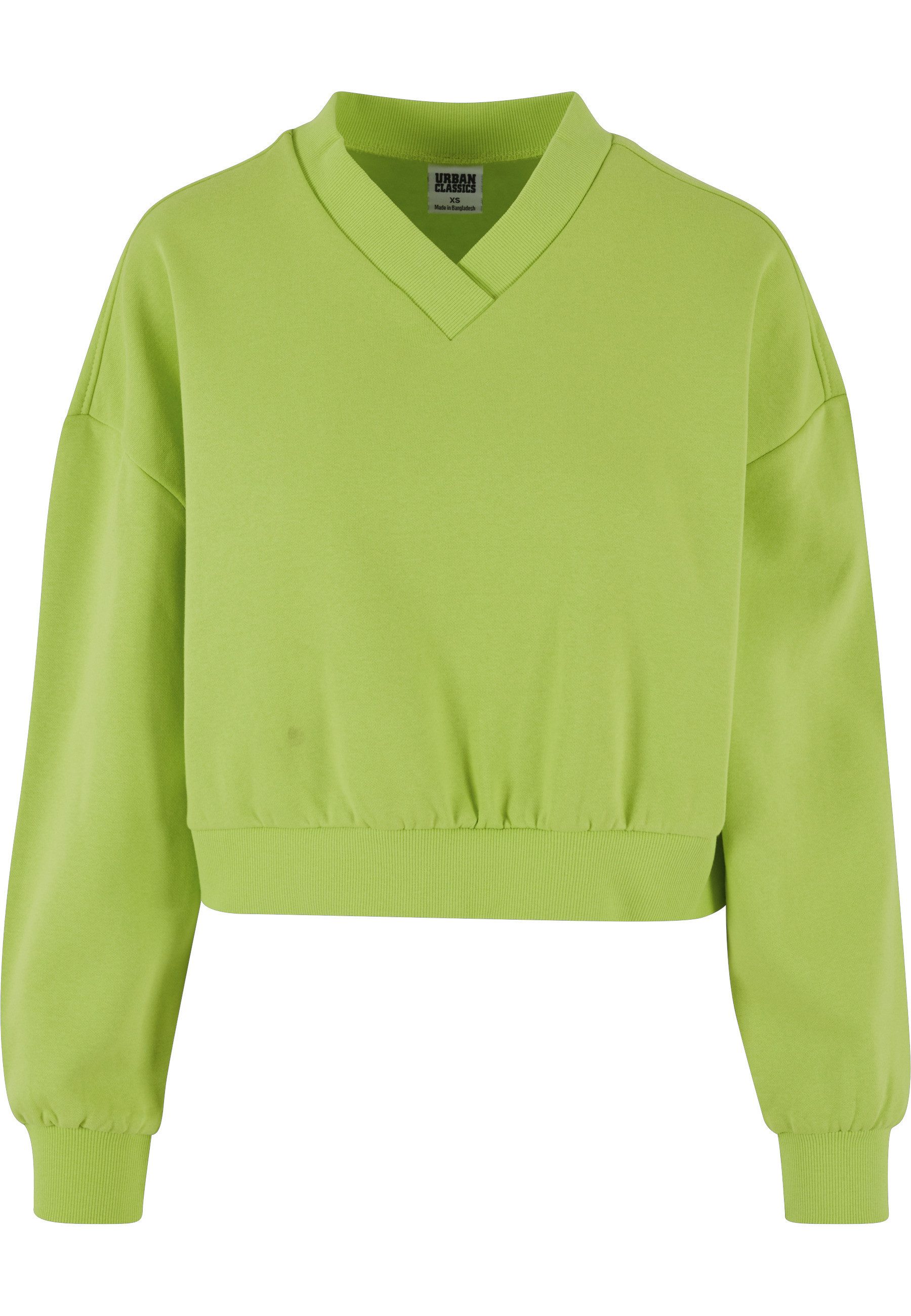 Sweater Urban Classics Damen Ladies Cropped V-Neck