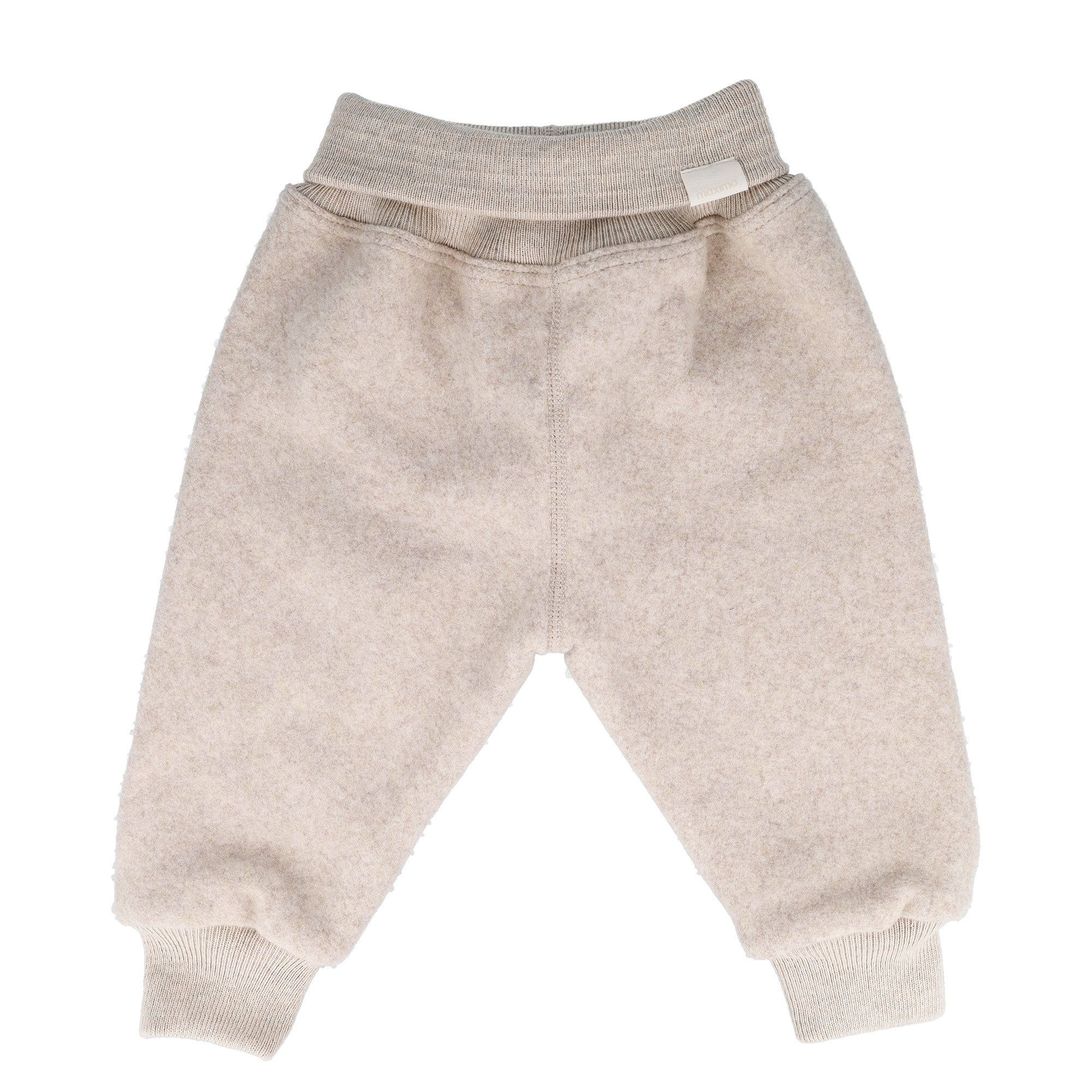 Stoffhose GOTS BABY-Pumphose, Baumwollfleece, Strickbündchen