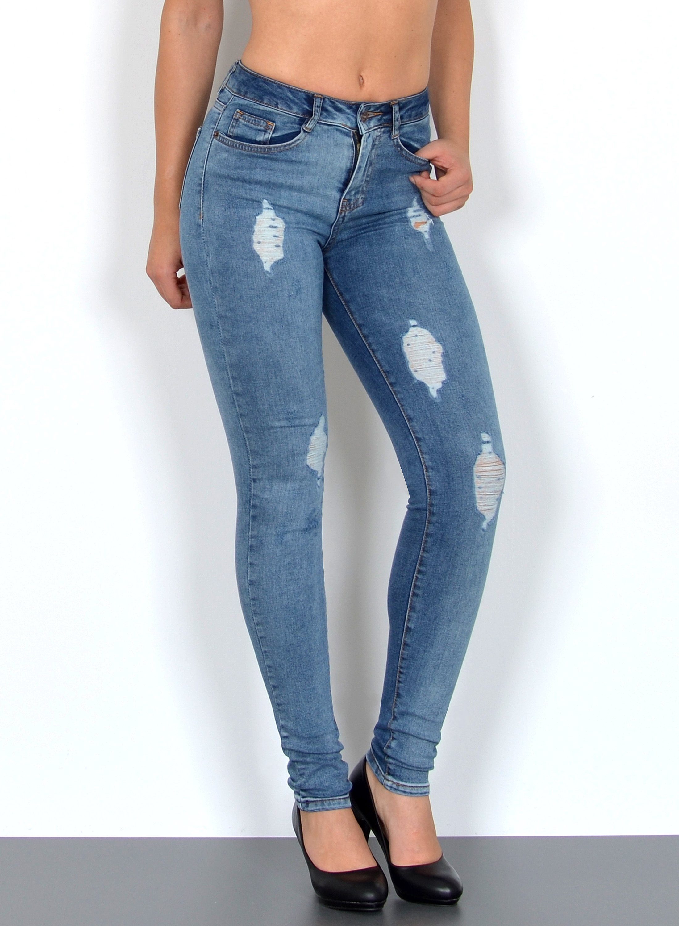 ESRA Skinny-fit-Jeans S600 Damen Skinny Fit günstig online kaufen