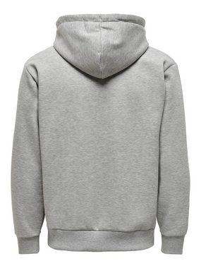 ONLY & SONS Hoodie Weicher Kapuzen Pullover Basic Hoodie ONSCERES 5425 in Grau-2