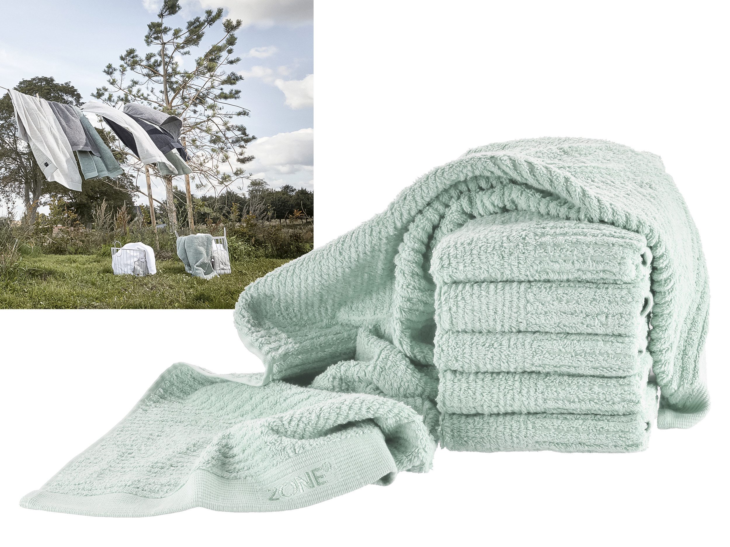 Zone Denmark Handtuch Classic, Baumwollstoff (kein Set, 1-St), 50x100cm, schlichtes skandinavisches Design