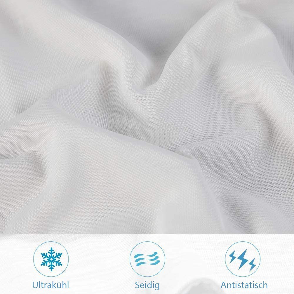 Kopfkissenbezug, Atmungsaktiver 50x80cm Kissenbezug Luxear, Weiß