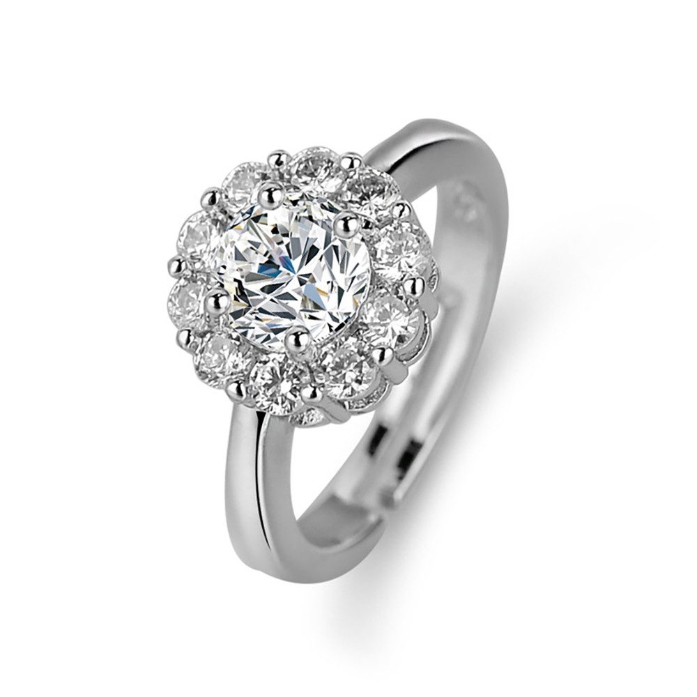 The Beauty House Fingerring Verlobungsring silberfarbiger günstig online kaufen