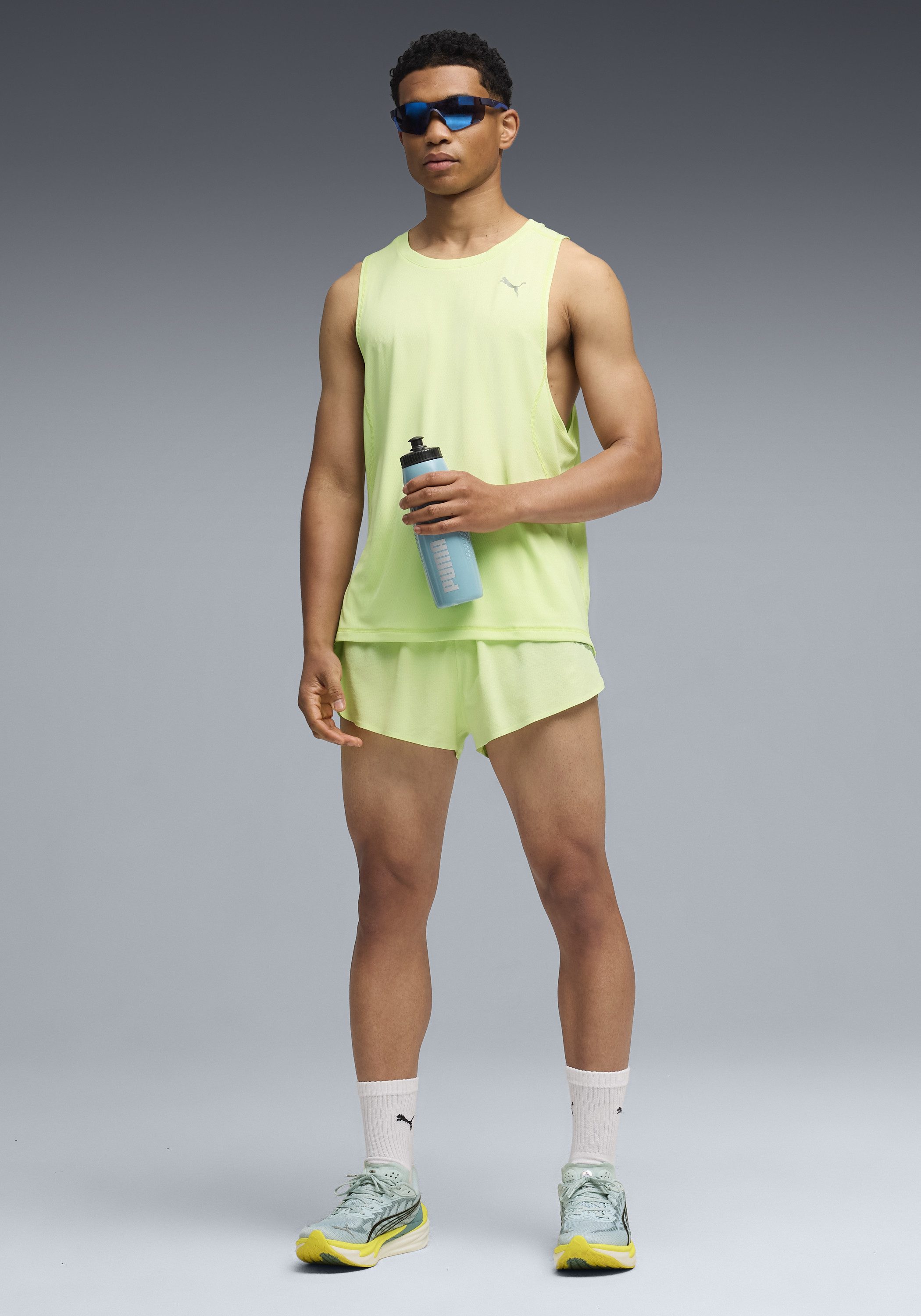 PUMA Tanktop M RUN VELOCITY TANK (POLY) Tanktop, ergonomische Schnittführung, Rundhalsausschnitt