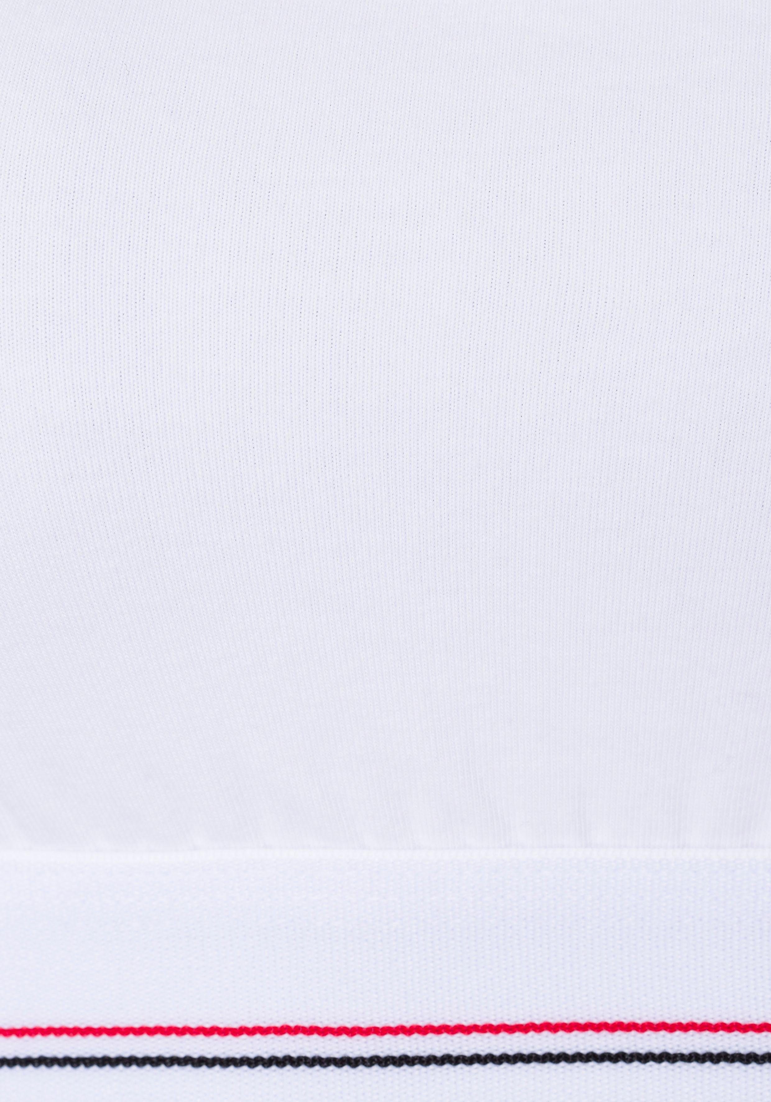 H.I.S Bustier (Packung, 2 Baumwoll-Qualität elastischer aus schwarz, Stück) weiß
