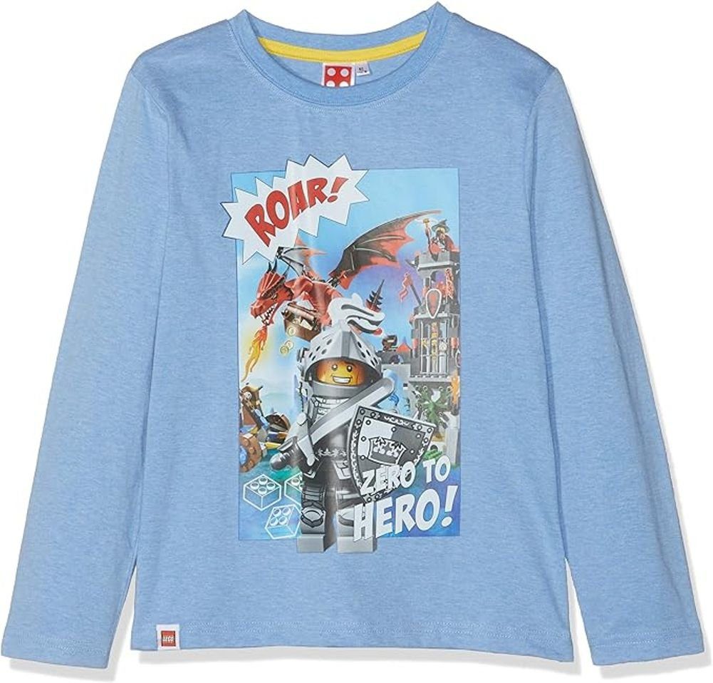 LEGO® kidswear Langarmshirt Langarm T-Shirt Jungen Sweatshirt Pulli hellblau 104 - 140