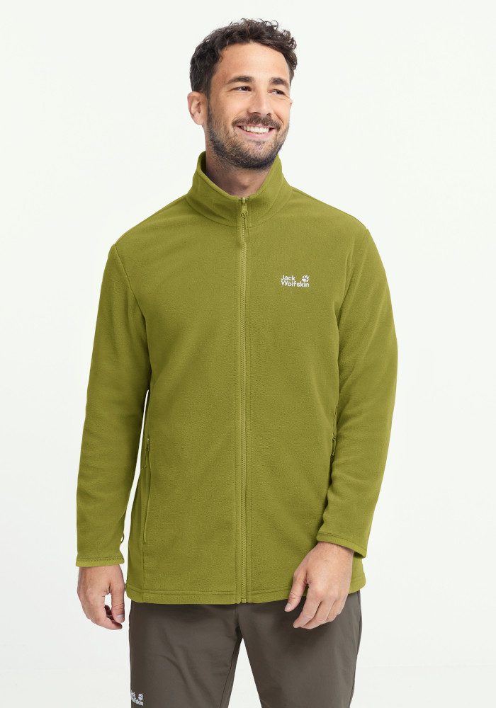 Jack Wolfskin Fleecejacke TAUNUS 100 FZ M mit Reißverschluss, winddicht, windabweisend, atmungsaktiv, wärmend