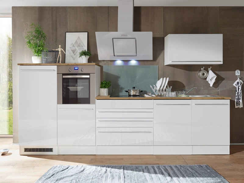 RESPEKTA Küchenzeile Palma aus der Serie Gabriel, mit E-Geräten, Gesamtbreite 320 cm