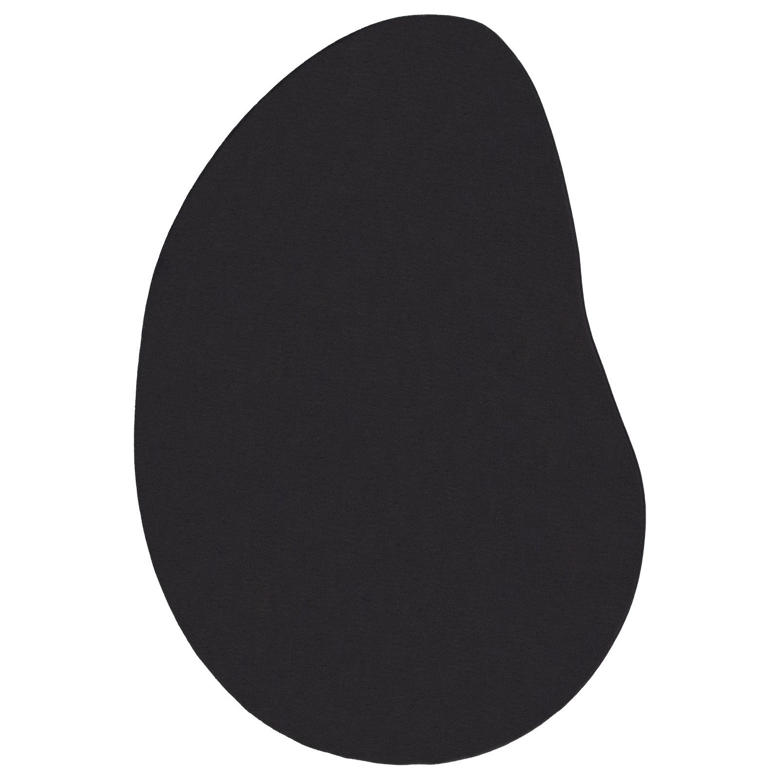 vidaXL Teppich Teppich Schwarz 80x150 cm Polyester Rutschfest günstig online kaufen