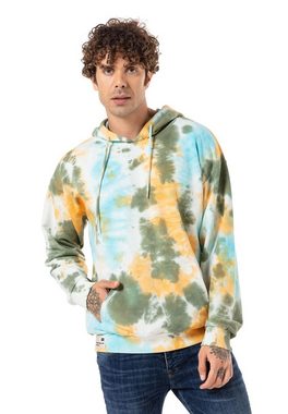 RedBridge Kapuzensweatshirt Scunthorpe mit bunten Batik-Muster