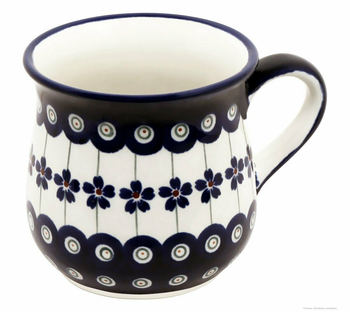 Bunzlauer Keramik Кружки Bunzlauer Keramik 250ml Кружки bauchig mit ausgestelltem Rand Dek 166a, Keramik