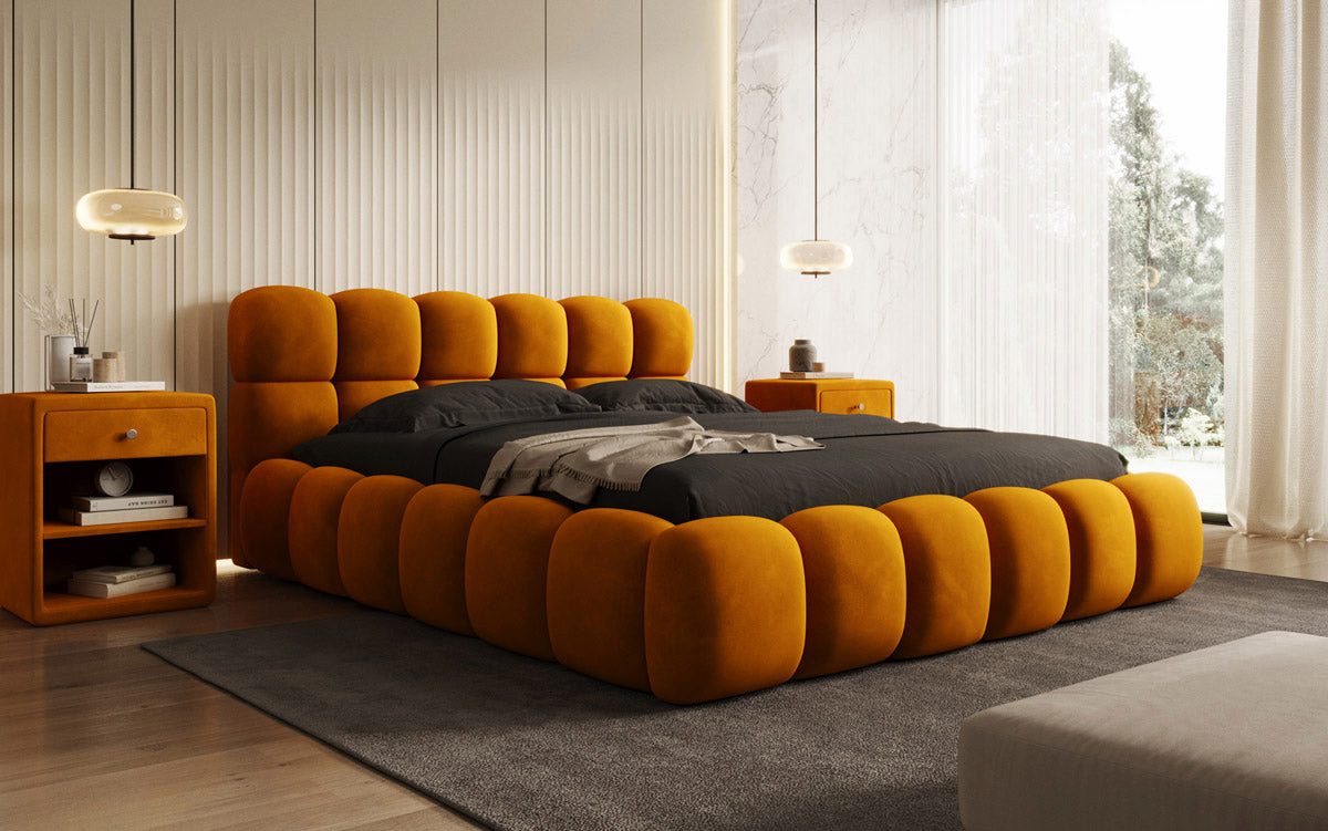 Luxusbetten24 Polsterbett Designer Polsterbett Boston Samt, günstig online kaufen