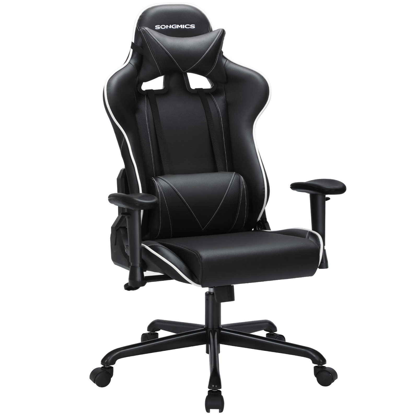 songmics gaming chair »rcg47bg rcg47bk« bürostuhl computerstuhl racing  chair schwarz online kaufen  otto