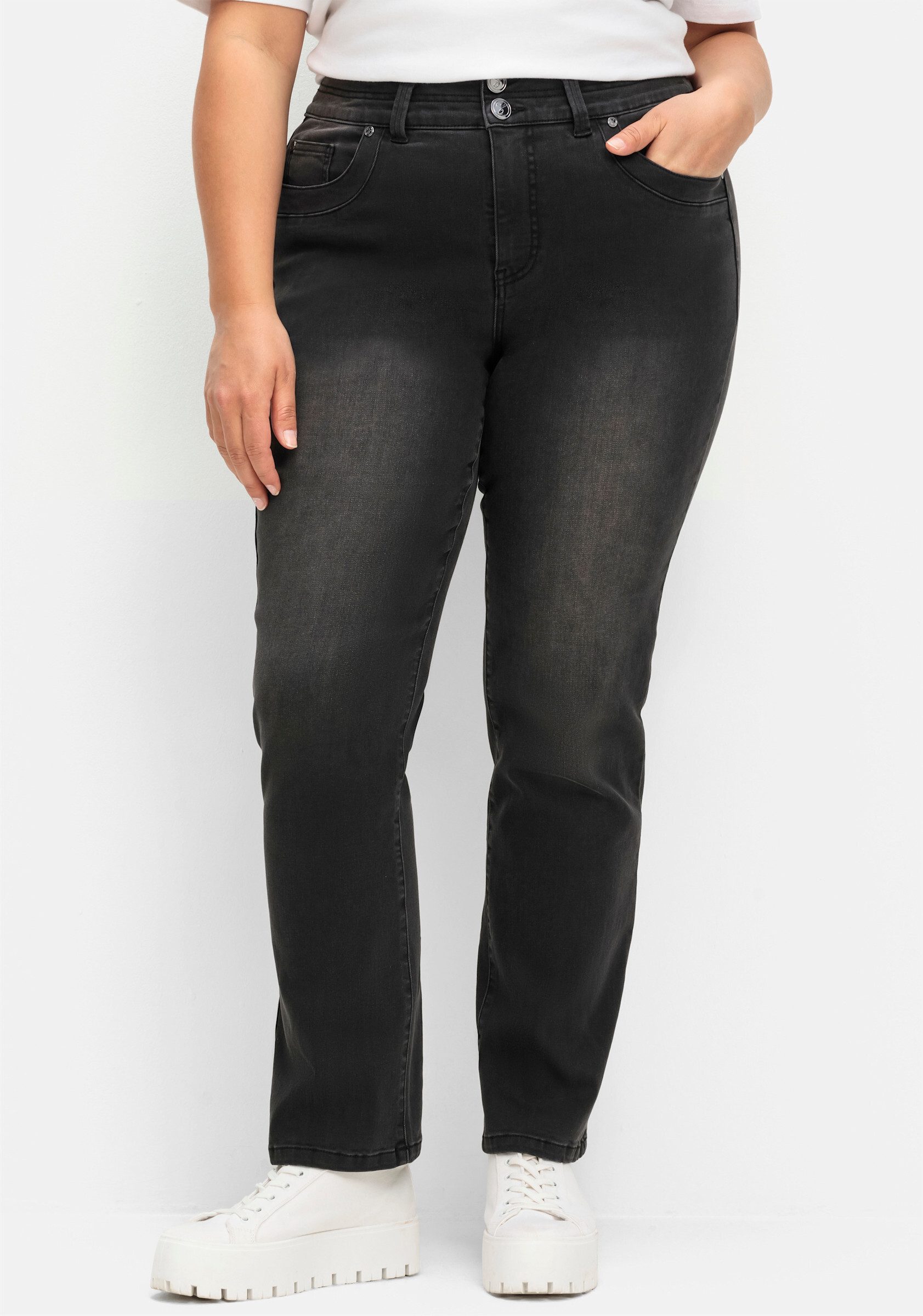 Sheego Bequeme Jeans Gerade Jeans günstig online kaufen