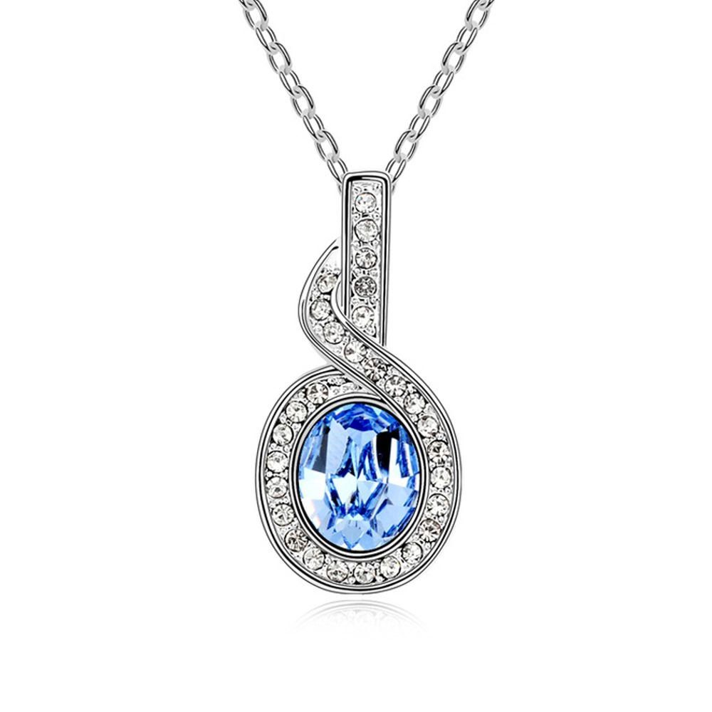 BUNGSA Ketten-Set Kette Blue Note Silber aus Messing Damen (1-tlg), Halskette Necklace